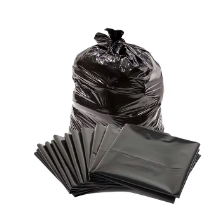 2025NEW Bolsas de basura de muestras de riesgo biológico impermeables negras ecológicas de 45 galones con impresión de huecograbado de refuerzo lateral - Product Image 2