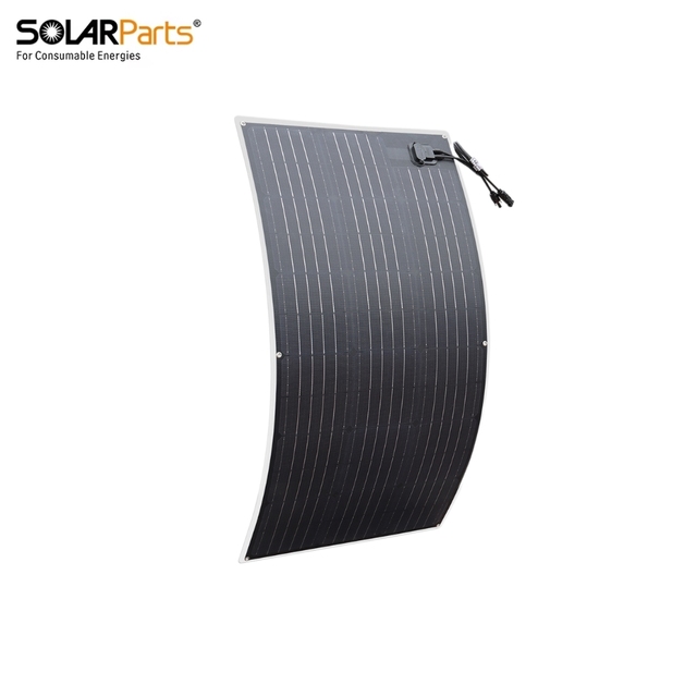 100W Waterproof ETFE Flexible Solar Panel with Monocrystalline Silicon Cell for Car RV or Boat