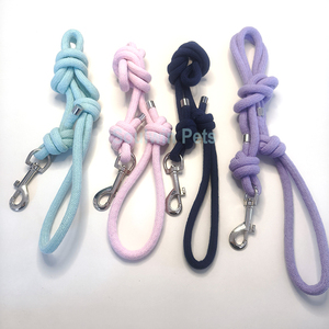 Tali anjing timbal Slip DIY buatan tangan tali modis & indah dikepang nyaman pegangan lembut dipersonalisasi untuk anjing kecil sedang - Product Image 2