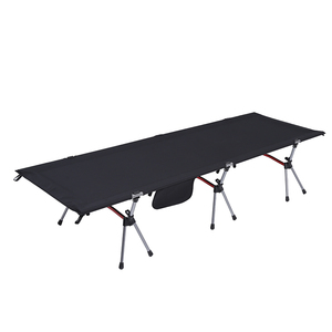 Lit de camping portable moderne ultraléger pliable, cadre en alliage d'aluminium, tissu Oxford 600D, capacité 150 kg, pour une personne - Product Image 4