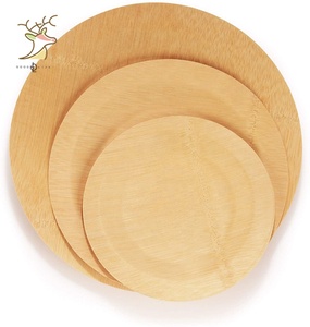 Assiettes biodégradables de 10 pouces en feuille de palmier Areca plats jetables en bambou en bois populaires pour les fêtes et les mariages - Product Image 6