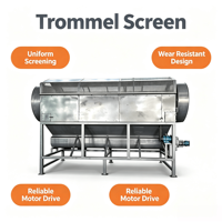 Crible rotatif à performance stable pour la ligne de production de lavage et de recyclage de bouteilles en plastique PET
