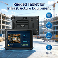 Tablette Android robuste 8 pouces 4G WiFi 6 NFC Lecteur RFID Scanner de codes-barres Pogo Pin TF pour la gestion des stocks d'entrepôt