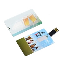 Clé USB personnalisée en forme de carte de crédit avec logo OEM, cadeaux promotionnels, 64 Mo, 512 Mo, 1 Go, 2 Go, 4 Go, 8 Go, 16 Go, 32 Go, 64 Go, 128 Go