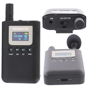 เครื่องส่งรับวิทยุไร้สาย2.4ก. สำหรับระบบไกด์นำเที่ยวระบบแปลภาษาพร้อมกันสอนการฝึกพร้อมชาร์จด้วยแม่เหล็ก - Product Image 3