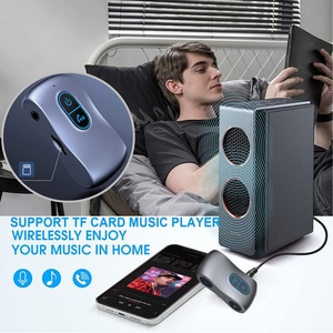 Adattatore AUX portatile da 3.5mm lettore Audio BT 5.0 collegare <span class=keywords><strong>2</strong></span> dispositivi Kit vivavoce per auto ricevitore Audio <span class=keywords><strong>Bluetooth</strong></span> Wireless - Product Image 3