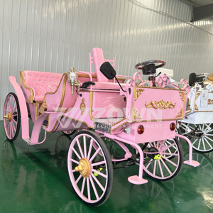 Calèche électrique de tourisme, calèche royale de mariage, calèche de tourisme tirée par des chevaux à vendre - Product Image 4