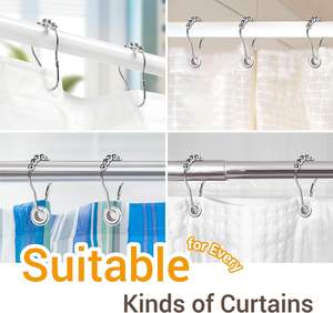 Ewang Smooth Edge Sturdy Bathroom Organizer Stainless Steel Shower Hook - Product Image 5