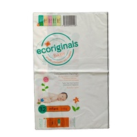 Emballage plastique PE pour couches bébé, 50 pièces, sac en plastique imprimé