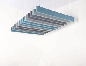 Hiện đại Acoustic Trần đám mây vách ngăn cách âm 100% polyester sợi mật độ cao Acoustic tấm NRC 0.9 9 mét độ dày cho - Product Image 3