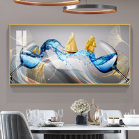 Peinture murale moderne de luxe en gros, nature morte de verres à vin de restaurant, impression UV sur papier acrylique haute résolution