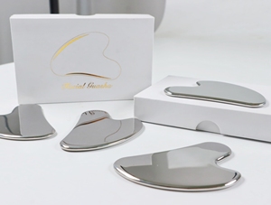 Yüz gua sha kazıma paslanmaz çelik gugupaslanmaz <span class=keywords><strong>guasha</strong></span> aracı - Product Image 3