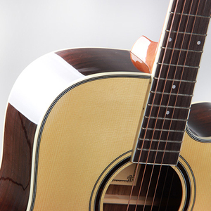 Chuyên nghiệp nóng bán OEM rắn vân sam hàng đầu gỗ hồng mộc trở lại và cầu Acoustic guitar cổ điển với bộ dây - Product Image 5