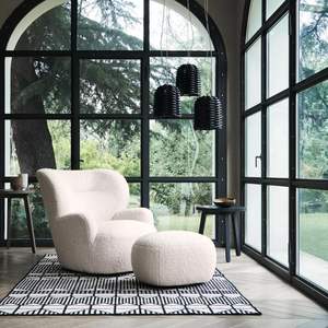 Nordic Designer Armchair Tufted Single <b>Sofa</b> Chair For Living Room Lounge Area - Product Image 2