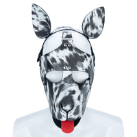 Masque pour les yeux en cuir PU imprimé léopard, ensemble d'accessoires pour adultes, couple, bondage, BDSM, jeu de rôle, fantaisie