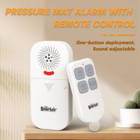 Compact Home Security Device, Pressure Mat Sensor for Door and Window Entry Alarm