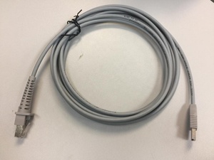 สายข้อมูลเครื่องสแกนบาร์โค้ดเลเซอร์แบบ <span class=keywords><strong>USB</strong></span> เป็น RJ50 - Product Image 2