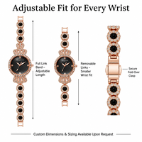 Montre bracelet de luxe à succès, avec couronne incrustée de diamants, montre à quartz verte haut de gamme, boîtier en alliage tendance pour femme, polyvalente