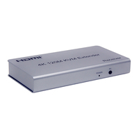 Extenseur KVM HDMI 4K 30Hz avec boîtier métallique, émetteur et récepteur HDMI 120M