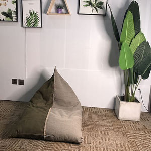 LUCKYSAC – housse de <span class=keywords><strong>Pouf</strong></span> triangulaire personnalisée, <span class=keywords><strong>Pouf</strong></span> de sol souple, <span class=keywords><strong>canapé</strong></span>-lit, <span class=keywords><strong>Pouf</strong></span> d'intérieur, chaises, grand <span class=keywords><strong>Pouf</strong></span> pour adultes - Product Image 4