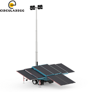 NV3480 Mobile <b>Lighting</b> Solution Solar LED <b>Light</b> Tower for Outdoor Events Trailer Mounted <b>Lighting</b> Towers - Product Image 2