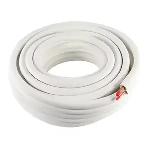 Tubo de cobre isolado espuma 3/8''/tubulação de refrigeração de cobre para ar condicionado