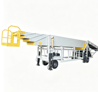Convoyeur à bande télescopique mobile hydraulique avec plateforme de travail pour opérateur, pour le chargement et le déchargement de conteneurs