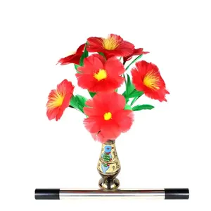 Trucchi Magici Deluxe: Bacchetta Metallica che si Trasforma in Fiore di Piuma, Vaso Multicolore, Bouquet di Girasoli, Illusioni da Palcoscenico, Accessori per Maghi - Product Image 1