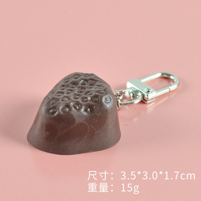 Boucle de porte chocolat-noir-fraise