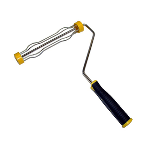 Cadre de rouleau à <span class=keywords><strong>peinture</strong></span> Sanfine 9 pouces, système de cage à 4 fils, poignée TPR avec filetage femelle pour tiges décoratives murales 6MM/8MM - Product Image 5