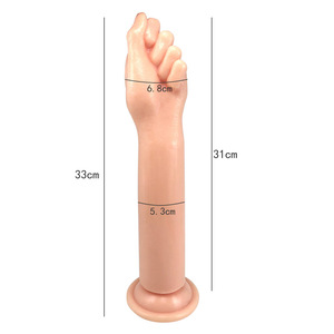 Productos sexuales para adultos Masaje de próstata Masturbación Simulación Puño de mano de silicona con ventosa - Product Image 4