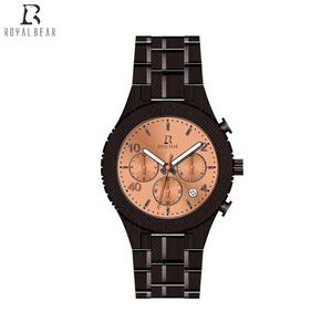 Superbes montres pour hommes en bambou, vente directe d'usine, nouveau modèle unique, prix abordable, bracelet en acier inoxydable, aiguilles en verre - Product Image 5