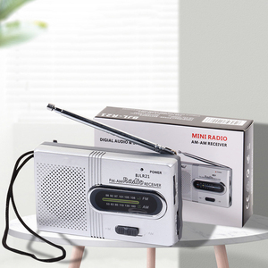 Haut-parleur intégré de radio AM/FM de poche portable et prise d'écouteurs standard, lecteur de musique universel mondial avec antenne télescopique - Product Image 5