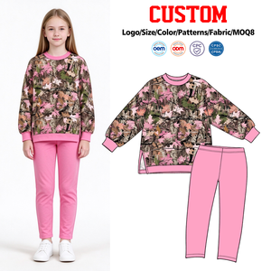 Trendyism Boutique - Conjunto de Leggings Deportivos con Estampado de Leopardo para Niñas Pequeñas, Ropa de Yoga al por Mayor para Hermanas - Product Image 1