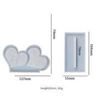 Herz Zeichen Formen Memorial Geschenk Zeichen Formen für Valentinstag Geschenk Epoxidharz Casting Home Decor Silikon form