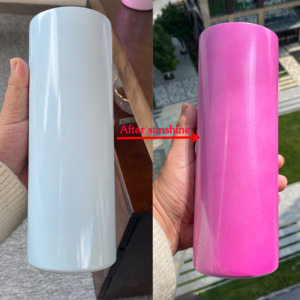 Gobelets isothermes blancs vierges de 20 oz pour sublimation, exclusifs, à changement de couleur sensible à la lumière, en acier inoxydable, pour le bricolage - Product Image 3