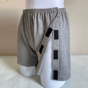 Ropa Interior Unisex de 2 Colores para Fracturas - Pantalones Postoperatorios con Velcro para Facilitar la Vestimenta, Bóxers para Cuidado de Ancianos con Hemiplejia por Accidente Cerebrovascular - Product Image 1