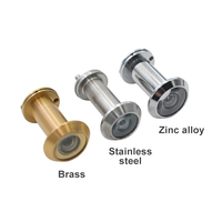 Visionneuse de porte multicolore Différentes tailles de trous Laiton alliage de zinc en acier inoxydable Visionneuse de judas grand angle pour appartement