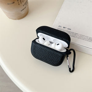 Étui Simple en Cuir PU à Motif Litchi pour Écouteurs sans Fil Apple Airpods 3 <span class=keywords><strong>Pro</strong></span> 2, <span class=keywords><strong>Coque</strong></span> de Boîtier de Charge pour Airpods 4 - Product Image 4