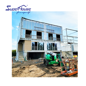 Cửa Nhôm phong cách hiện đại với tay vịn Florida bão trượt thiết kế-10 năm bảo hành tính năng chống thấm nước - Product Image 1