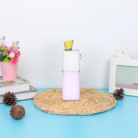Botol Air Kaca Borosilikat Multi-warna Tahan Panas Buatan Tangan Dengan Desain Kreatif