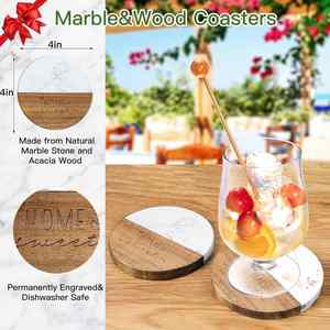 Meilleurs cadeaux de déménagement pour la maison, ensemble de vaisselle en bois pour couple de jeunes mariés, cadeaux uniques pour les nouveaux propriétaires, vente en gros - Product Image 3