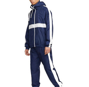 Conjunto de chándal cortavientos de nailon para invierno Unisex personalizado, ropa ligera de secado rápido para exteriores, conjunto de Jogger de colores en contraste - Product Image 3