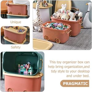 Boîte de rangement pour jouets en plastique moderne, panier en plastique de grande capacité pour vêtements de bébé, boîte de rangement pour vêtements d'enfants - Product Image 5