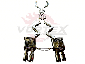 Vortex Exotic High Pitch V8 Sound Valvetronic Catback Exhaust with X-Pipe fits BMW M3 E90 E92 E93 4.0L 2-Year Warranty - Product Image 1