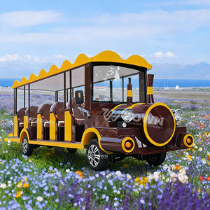 Mini-train électrique moderne de style rétro pour touristes, fabriqué en Chine, navette pour l'utilisation en tourisme et les visites touristiques - Product Image 6