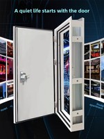 Porte insonorisée professionnelle robuste et ignifugée pour studio d'enregistrement, salle de batterie, salle de piano, diffusion en direct, bar, chambre à coucher