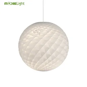 Pvc Patera Hanglamp Moderne Minimalistische Lineaire Wit Globe Hanger Opknoping Verlichtingsarmaturen Voor Eetkamer