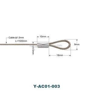 Kit de <span class=keywords><strong>suspension</strong></span> léger en acier inoxydable avec pince à câble pour système de <span class=keywords><strong>suspension</strong></span> de tableaux - Product Image 2