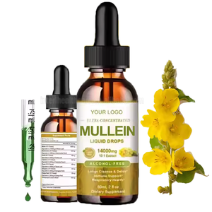 Gotas de Gordolobo para Adultos OEM, Suplemento Herbal Líquido Oral con Extracto Natural de Hoja de Gordolobo, Beneficios Antioxidantes y para la Limpieza Pulmonar - Product Image 1